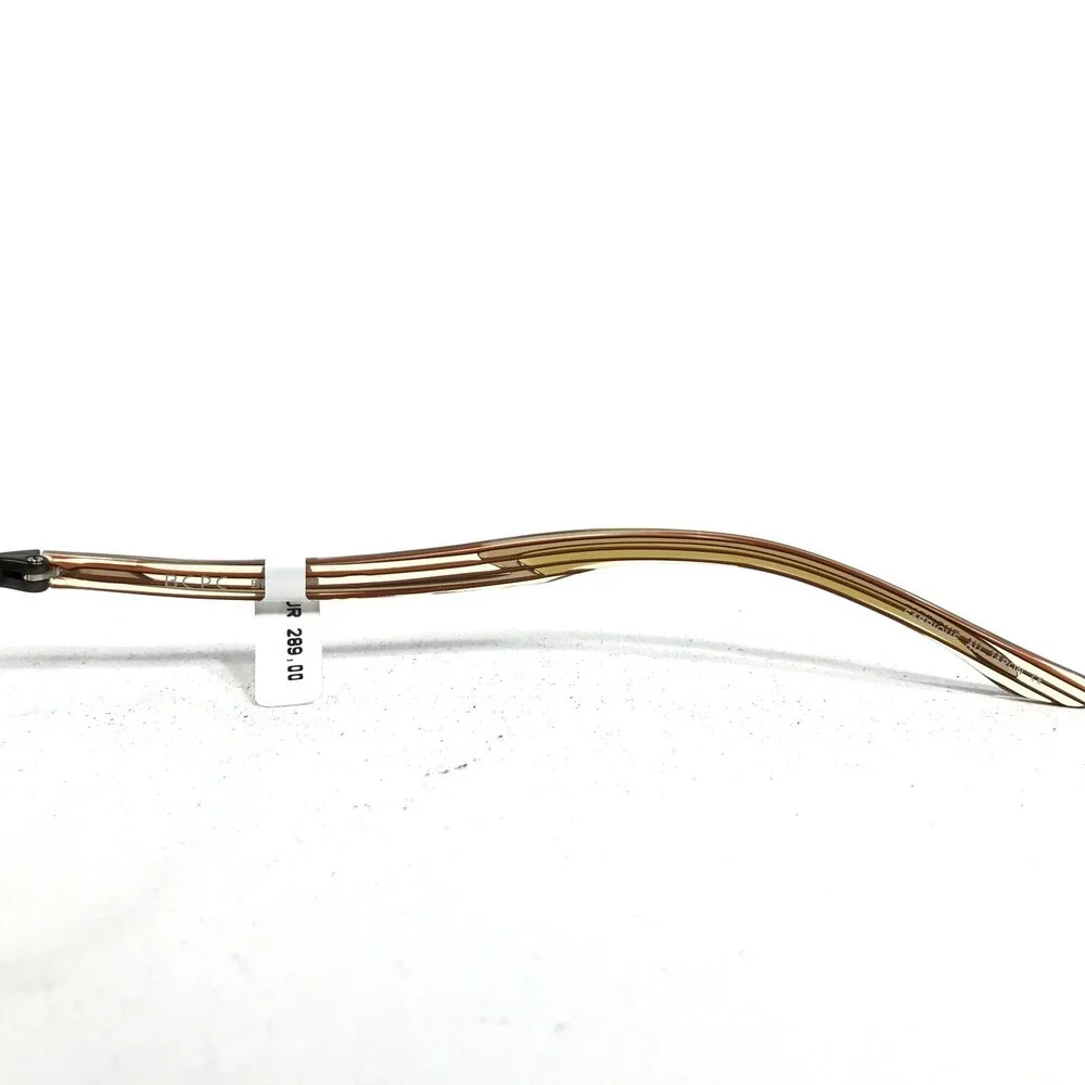 BCPC Eyeglasses Frames BP-180 COL.26 Brown Yellow Orange Round Oval 54-18-140